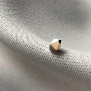 PIXEL Diamond cut 14K Gold Stud