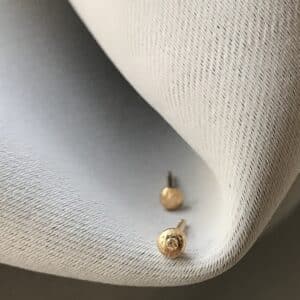 MOUNTAIN Sphere 14K Gold Stud w. Diamond