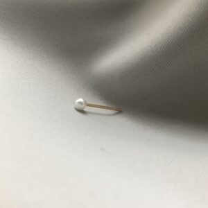 TENTACLE cocktail 14K Gold Earring w. Pearl