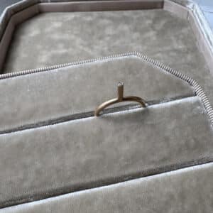 MONO 14K Gold Cocktail Ring w. Diamond