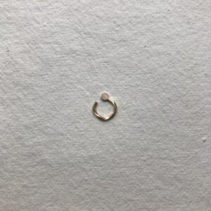 O Twist Day/light 14K Gold Earring