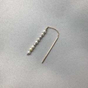 RADIANT Energy Chimes - Rainbow - 14K Gold Earring w. Akoya Pearls