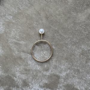 TENTACLE 14K Gold Cocktail Ring w. Pearl