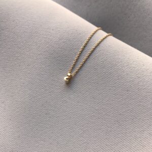 MOON Day/light 14K Gold Necklace