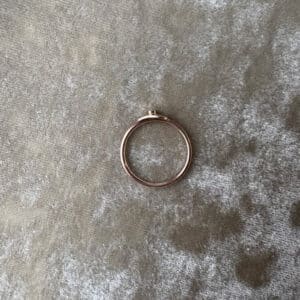 CLOUD Dew 8K Rose Gold Ring w. Diamond