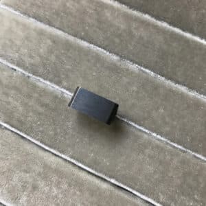 FACET Silver Signet Ring w. Black Rhodium