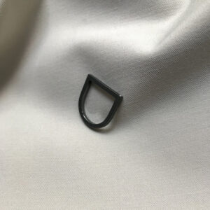 FRAME U Silver Ring w. Diamond