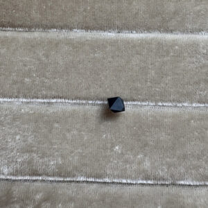 PIXEL Diamond cut Silver Stud Black