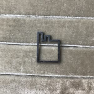 SKYLINE Silver Ring w. Black Rhodium